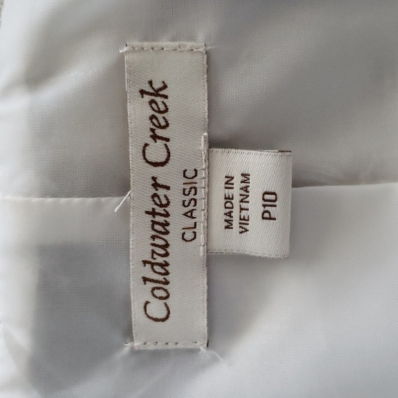 Coldwater Creek Floral Motif Blazer with Cinched Sleeves Size 10 Petite - Picture 7 of 9